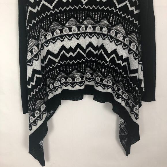 Wet Seal Open Front Tribal Print Cardigan Size Small Soft Stretch - Picture 8 of 10